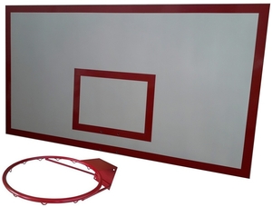 Баскетбольный щит металл 1, 0м. х 1, 8м. с кольцом #1545679