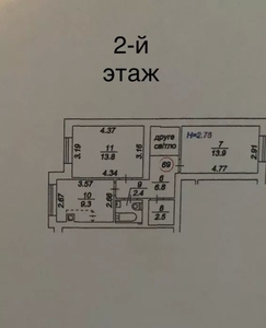 Продаю в новострое двухуровневую 5 комн. кв. ЖК НОВЫЙ ХОТОВ #1663846