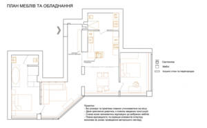 Квартира с панорамными окнами (26 этаж,  80 кв.) - 3, 4м высота полки. Соломенский #1663949