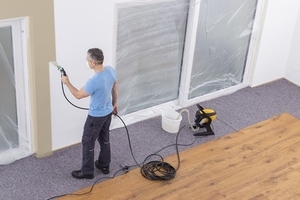 Покраска фасадов, тех помещения,  безвоздушная Wagner маляр краска грун #1665407