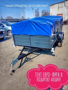 Купить усиленный одноосный прицеп Днепр-301 #1667402