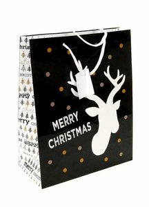 M7-330027,  Декоративный подарочный пакет,  черный-разноцветный #1671615