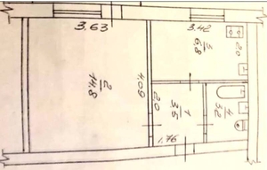 Терміновий продаж повноцінної однокімнатної квартири в цегляному будинку,  ПЗР! #1671650