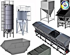 Накопительный бункер для мусора,  изготовление бункера для сыпучих #1672865