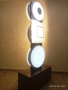 Тумба для размещения рекламного оборудования ДСП - темный венге 16мм  #1674922