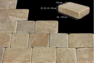  Брусчатка окатанная из песчаника  #1674553