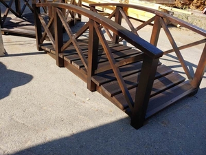 Садовий місток з дерева. Садовый мостик из дерева #1674319