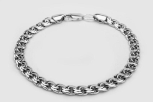 Серебряный Браслет - Зеркальный бисмарк,  вес 15, 36 грамм,  плетение Бисмарк - Khu #1677483