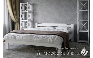 Кровать из натурального дерева в скандинавском стиле Одесса #1677385