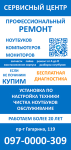 Ремонт Ноутбуков,  Компьютеров,  Мониторов. Сервисный центр. #1679883
