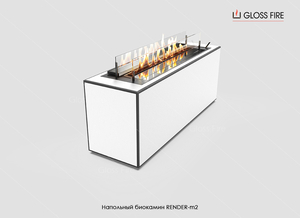 Підлоговий біокамін Render 900-m2 Gloss Fire  #1681553