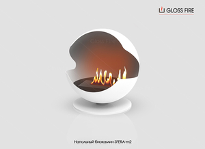 Підлоговий біокамін Sfera-m2 Gloss Fire  #1681549