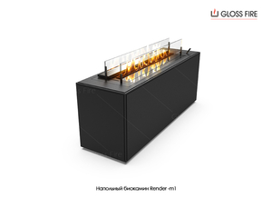Підлоговий біокамін Render 900-m1 Gloss Fire  #1681524