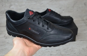 Мужские кожаные кроссовки #1683083