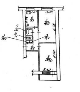 Центр г. Днепр,  ул. Шевченко светлая двухкомнатная квартира #1682161
