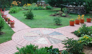 Благоустройство: механическая,  ручная укладка ФЕМ,  бордюры,  дренаж #1684558