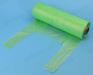 Пакет  майка 22х42 без рисунка в рулоне. 200шт #1684430