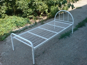 Односпальные кровати бюджетные,  двухъярусные металлические кровати. #1684229