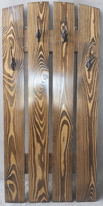 Вешолка настенная с натурального дерева. #1686594