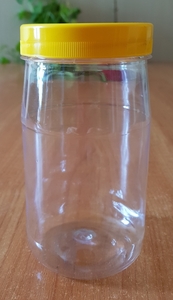 Банка 380 мл с крышкой пищевой пластик. #1691173