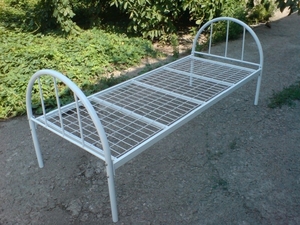 Односпальные кровати. Двухъярусные металлические кровати. #1690844