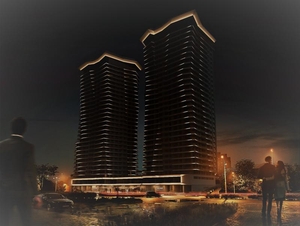 Монтаж вентилируемых фасадов,  освещение зданий в Киеве  #1696908