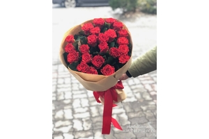 25 красных роз Эль торо 70 см #1699003