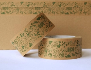 Екологически чистый бумажный скотч 48 мм х 50 м ECO,  Viskom #1702989