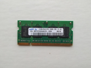 Оперативна пам'ять для ноутбука Samsung SoDimm DDR2 512mB PC5300 #1703142