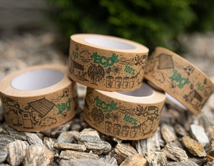 Екологически чистый бумажный скотч 48 мм х 50 м BIO,  Viskom #1702990