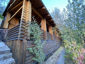 Дача-сруб на берегу водохранилища со своим пляжем #1703917