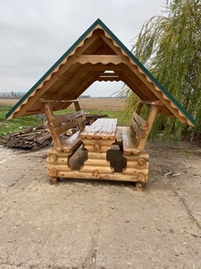 Беседка альтанка летняя из сосны (дуба). Бесплатная доставка. #1705664