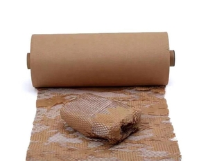 Cотовая крафт-бумага 42 см х 250 м PaperPack,  коричневая в рулоне #1705697