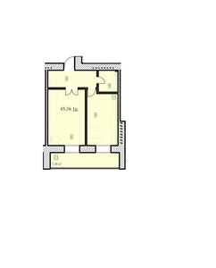 1-кімнатна квартира в новобудові. ЖК