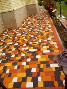 Укладка тротуарной плитки в Харькове. Различных видов и размеров.  #1708478