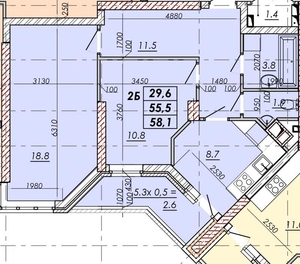 Продам 2-х комнатную квартиру в ЖК Реал Парк,  Одесса. 35500$ #1709325
