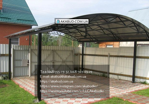 Теневые навесы. Отдельно стоящие и пристроенные. #1708661