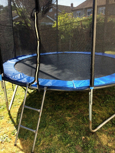 Батут 252 см с защитной сеткой,  лестницей #1710700