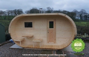 Мобильная баня-бочка овал под ключ 5х2, 3 м. от производителя. #1711684