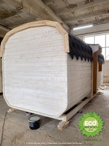 Мобильная баня квадро  с душевой кабинкой  под ключ 6х2, 3 м. #1711916