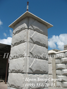 Столбы наборные из блоков цена Одесса #1716327