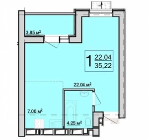 Без комиссии Продам 1-но комн. кв. в новострое ЖК  Птичка #1716146