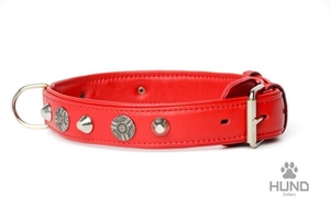 Продам ошейники 4-слойные кожаные 30 мм с украшением  #1716414