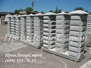 Декоративные блоки для колонн забора купить Одесса #1716331