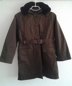 новое  пальто на меху кролика для мальчика 32-34 р.Подкладка отстегивается. #1717962