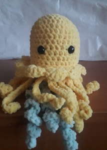 Амигуруми медуза игрушка плюшевая #1717935