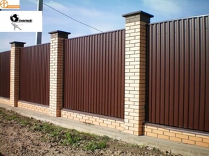 Ворота из профнастила. Забор из профнастила. #1719670