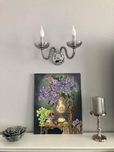 Купить картину маслом натюрморт Сирень #1720363