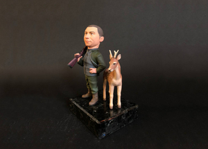 Шаржевая статуэтка охотник по фото,  шаржевые статуэтки под заказ  #1720166