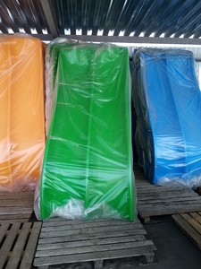 Детская пластиковая горка двускатная #1719742